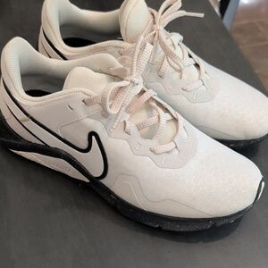 Nike Cream and Black Sneakers